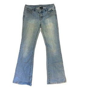 Kensie Bootcut Jeans- Distressed / Faded - Size 8